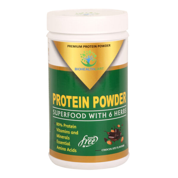 Premium Organic Plant Based Protein Powder + Superfoods, Vitamins, Minerals, Fiber, Probiotics & Enzymes All-in-One. Chocolate Flavor. No Dairy, Gluten, Soy or Added Sugar, Non-GMO, 200 grams.